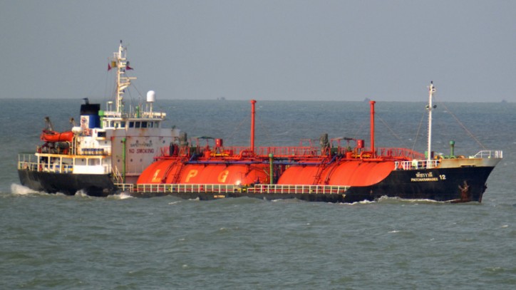 Explosion On Board LPG Tanker PATCHARAWADEE 12 in Gulf of Thailand Injures Four