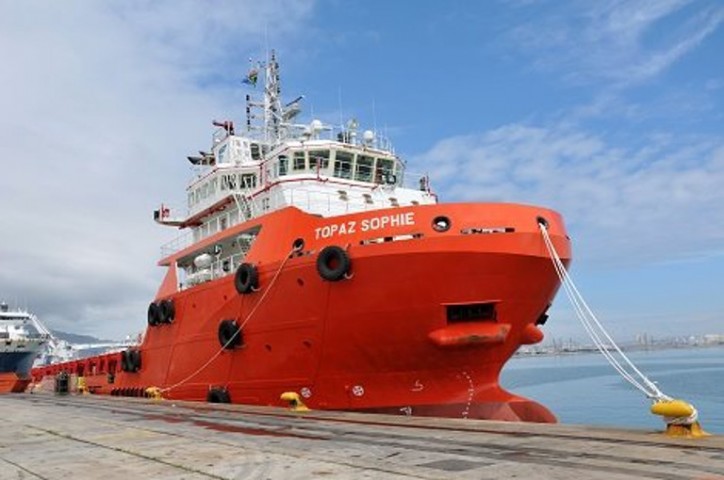 Topaz vessel Topaz Sophie commended for operational commitment