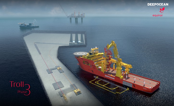 DeepOcean awarded contract from Equinor for Troll Phase 3 Marine Operations