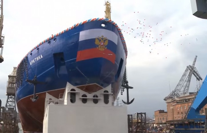 World’s largest nuclear icebreaker made from MMK metal floats out (Video) 