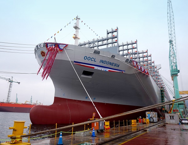 OOCL christens the last in latest series of ‘G-Class’ containerships - OOCL Indonesia