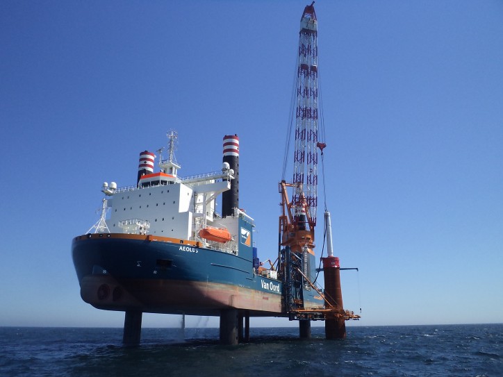  Van Oord completes the installation of the 150 ͭ ͪ foundation at the Gemini Wind Park in a record time of 3.5 months