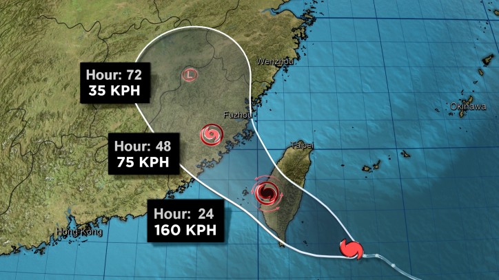 Taiwan on Alert for 'near Perfect' Super Typhoon Nepartak