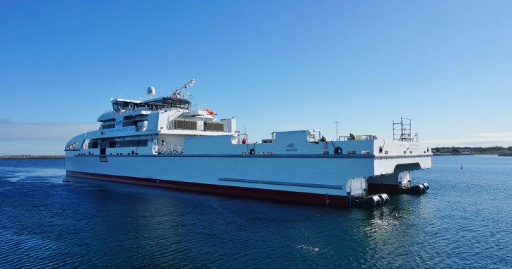 AUSTAL Launches 70 Metre Offshore Crew Transfer Vessel (Video)