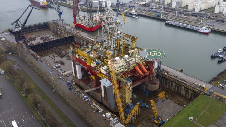 Damen Verolme Rotterdam completes refit of drilling rig Stena Don