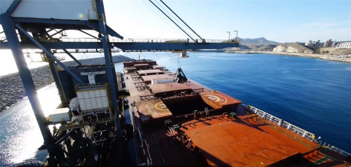 Almeria Port reports 34.4% increase in solid bulk exports in H1 2018