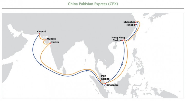 OOCL CPX (Existing) service - Port rotation