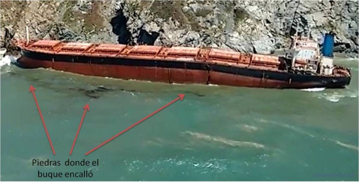 Bulk carrier LOS LLANITOS probably a total loss