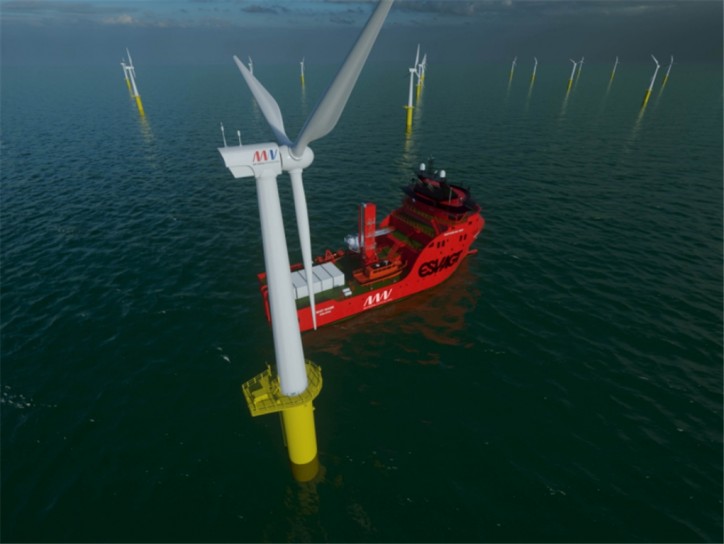 Havyard designs another windfarm vessel for Esvagt