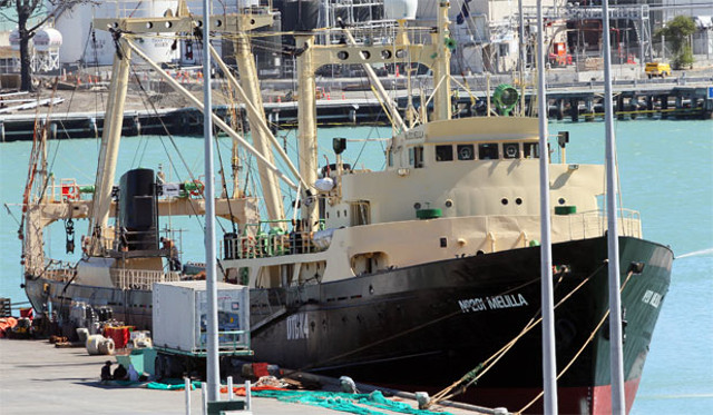 Korean fishing vessel seized by creditor