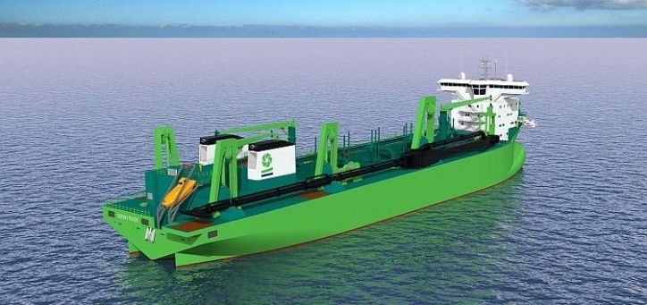 DEME books its third LNG-powered dredger from Royal IHC