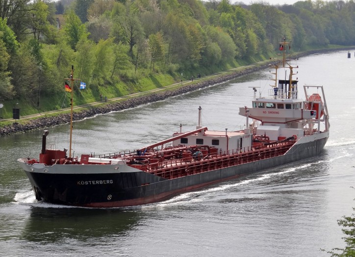 Collision on Kiel Canal, Germany