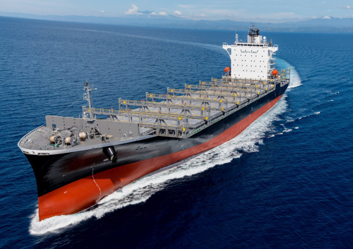TSUNEISHI SHIPBUILDING Delivers its First 1,900 TEU Container Carrier at its Philippines Site