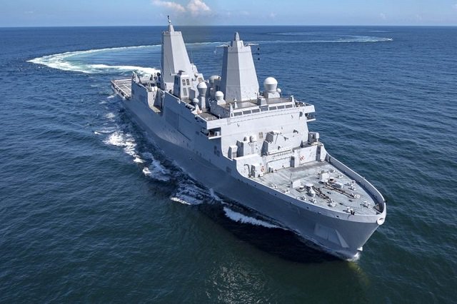 Huntington Ingalls Industries delivers amphibious transport dock Portland (LPD 27) to U.S. Navy