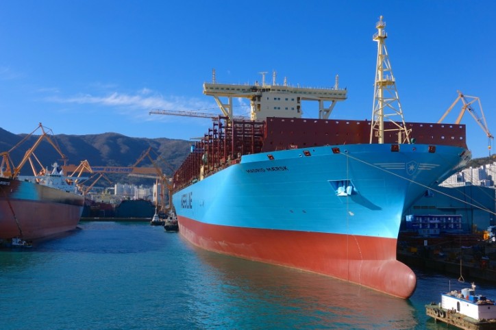 Maersk Line takes delivery of 20,568 TEU boxship Madrid Maersk from DSME