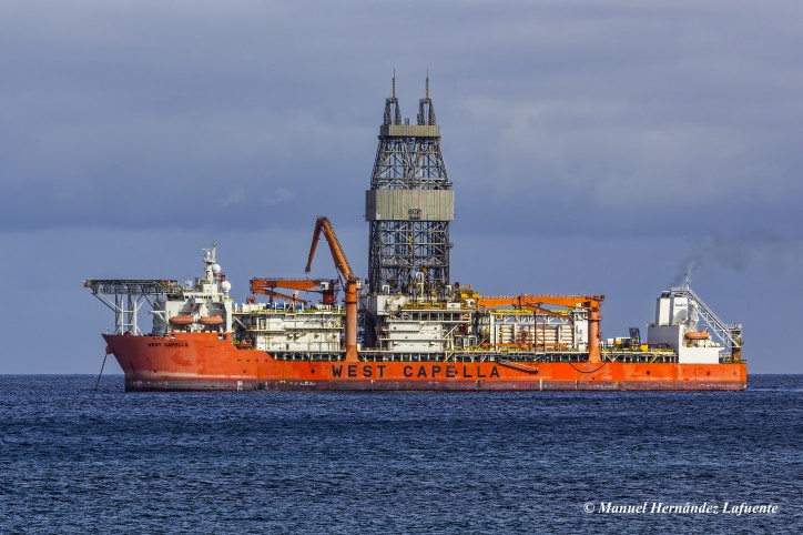 Turkish Navy Monitoring Drilling Vessel near Cyprus