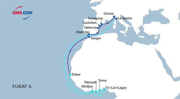 CMA CGM EURAF 6 Service