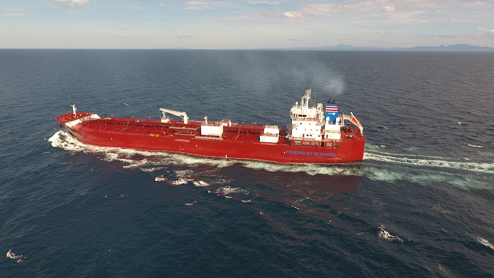 Takaroa Sun - low emission methanol-fueled chemical tanker delivered to Nippon Yusen Kaisha