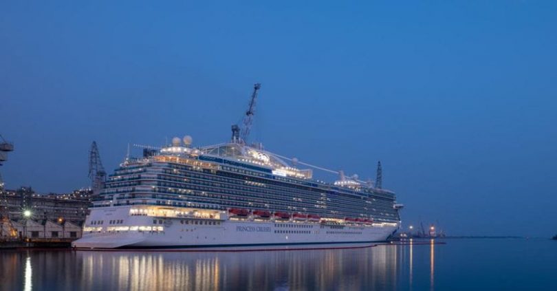 Sky Princess - the fourth Royal Princess class ship built by Fincantieri for Princess Cruises, delivered in Monfalcone