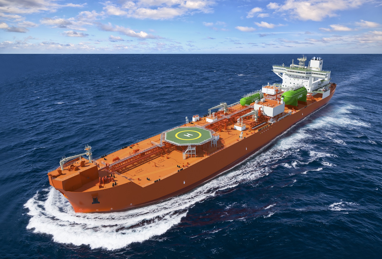 Two of the world’s first LNG Dual-Fuel Dynamic Positioning Shuttle Tankers unveiled in South Korea