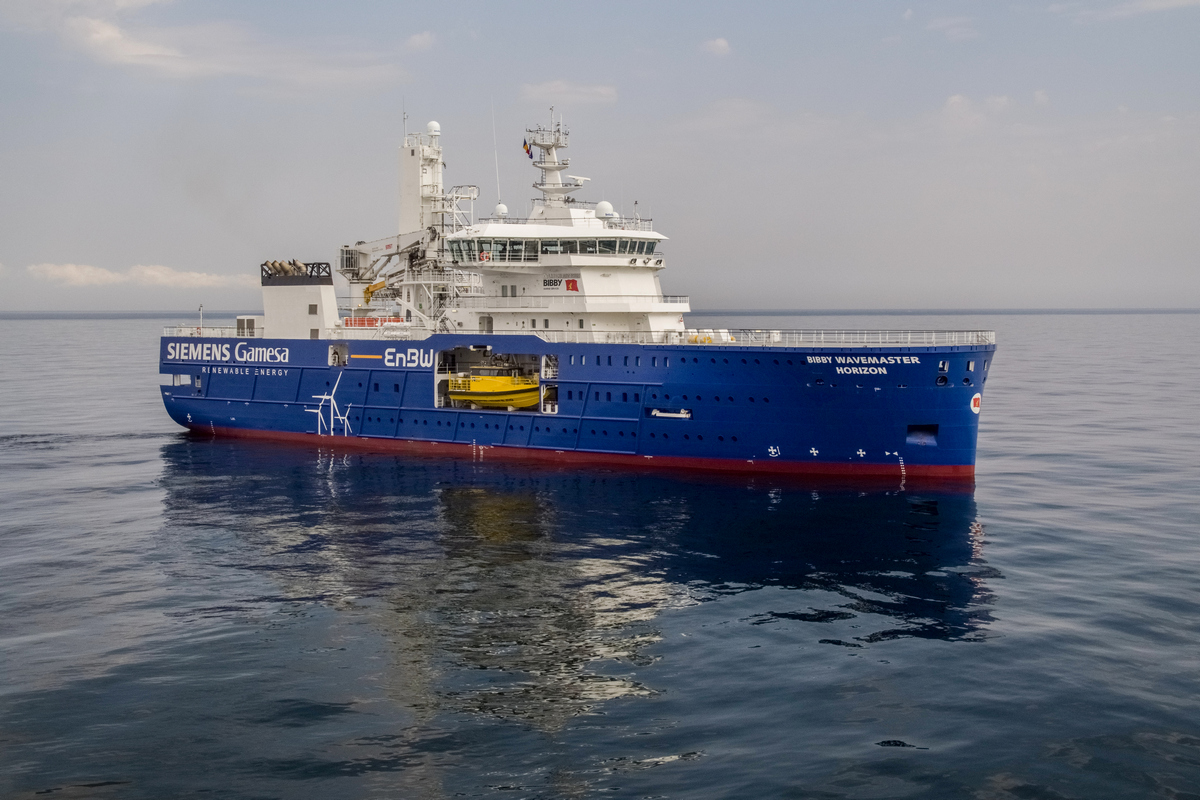 Second of Damen’s innovative wind farm maintenance SOV 9020 class is delivered to Bibby Marine Services