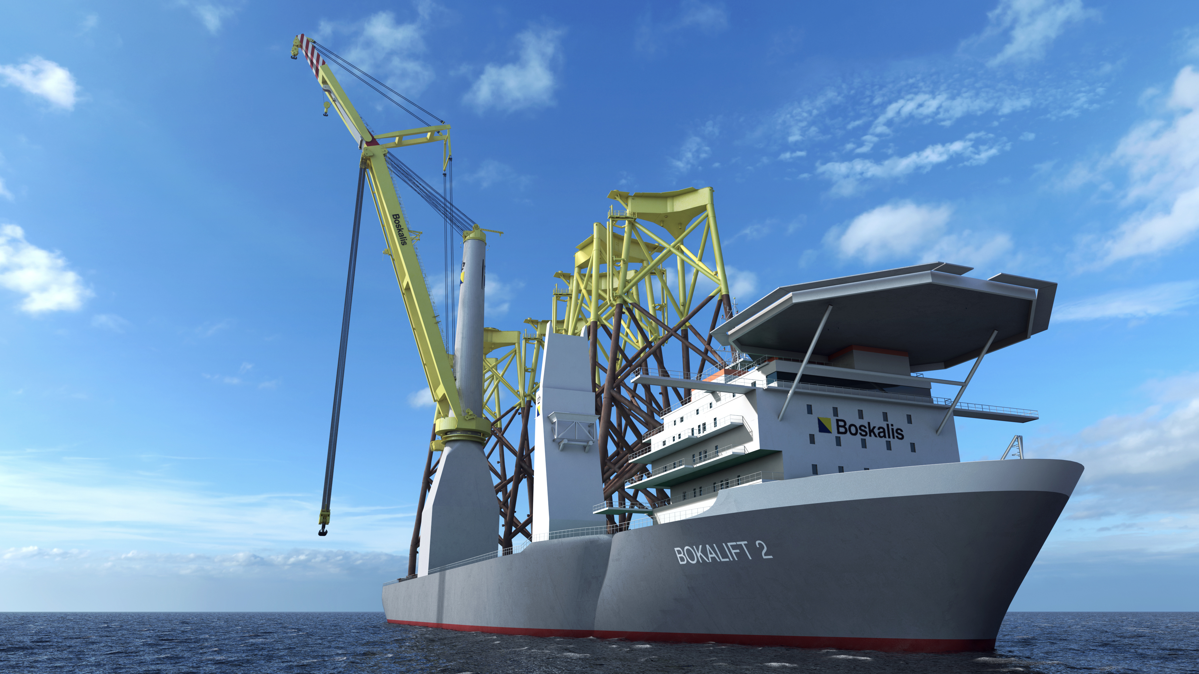 Boskalis awarded Changfang and Xidao offshore wind farm project in Taiwan and announces new Bokalift 2 crane vessel