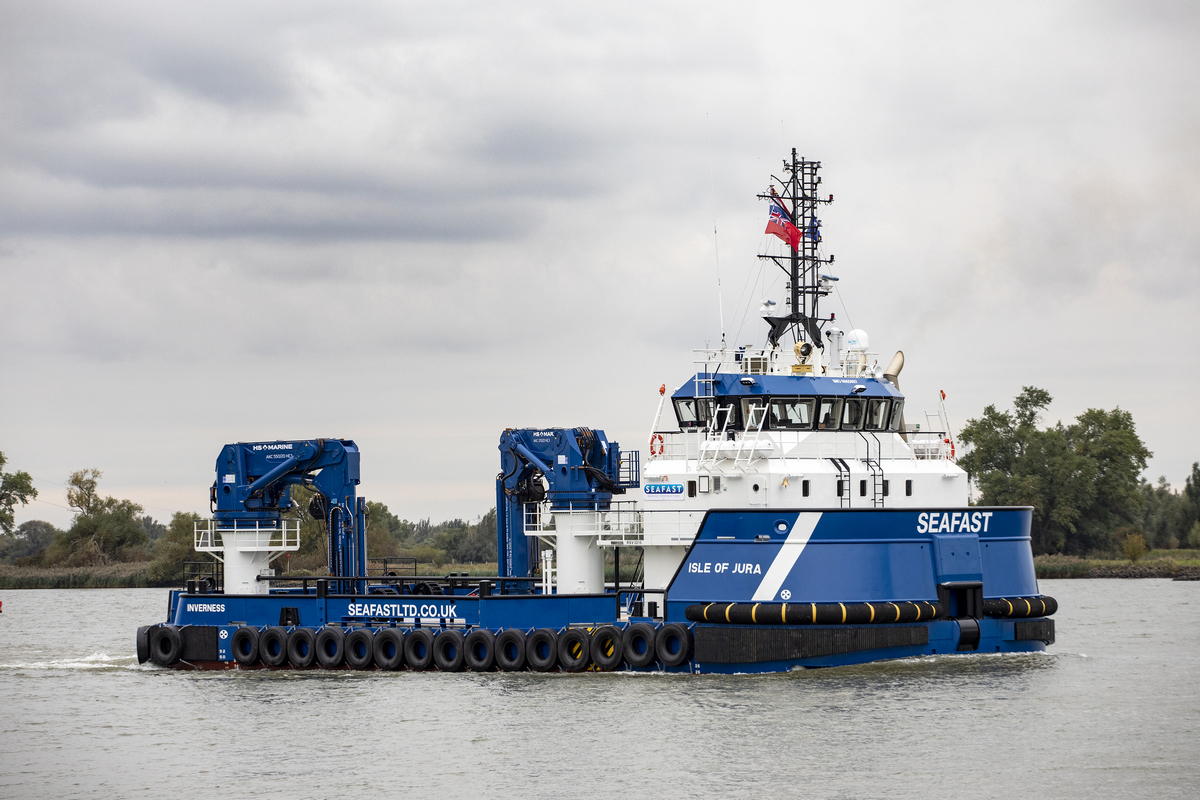 Seafast Marine’s RSV naming ceremony at Damen Shipyards Hardinxveld