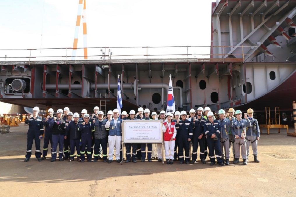 Samsung Heavy Industries Lays Keel for GasLog’s 174,000 cbm LNG Carrier
