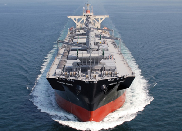 Wood Chip Carrier Southern Treasure Delivered to MOL at Oshima Shipbuilding
