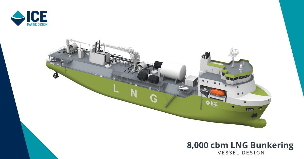 ICE Releases a New LNG Bunkering Vessel Design