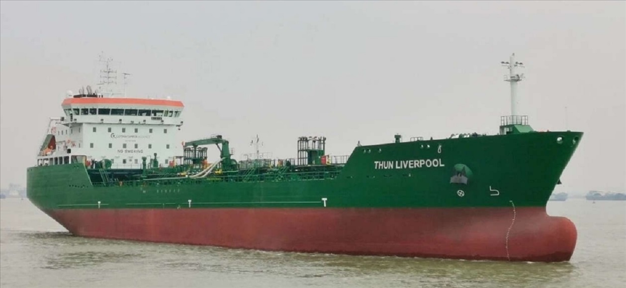 Thun Tankers takes delivery of third L-Class tanker at Avic Dingheng, China