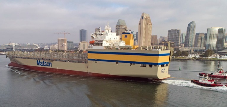 Matson Takes Delivery Of First Kanaloa Class Vessel 'Lurline'