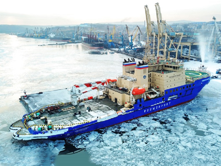 Rosmorport reports on icebreaker support in Russian seaports as of mid-January 2020