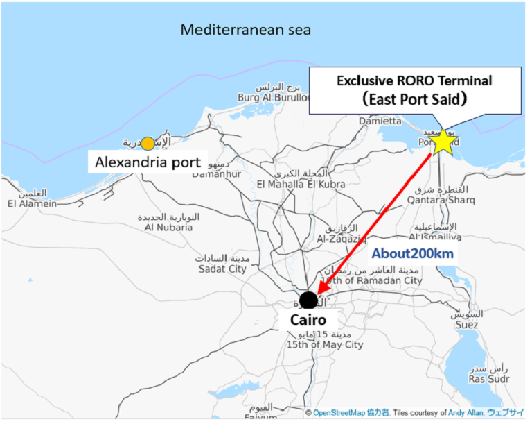 NYK Establishes First Exclusive RORO Terminal in Egypt