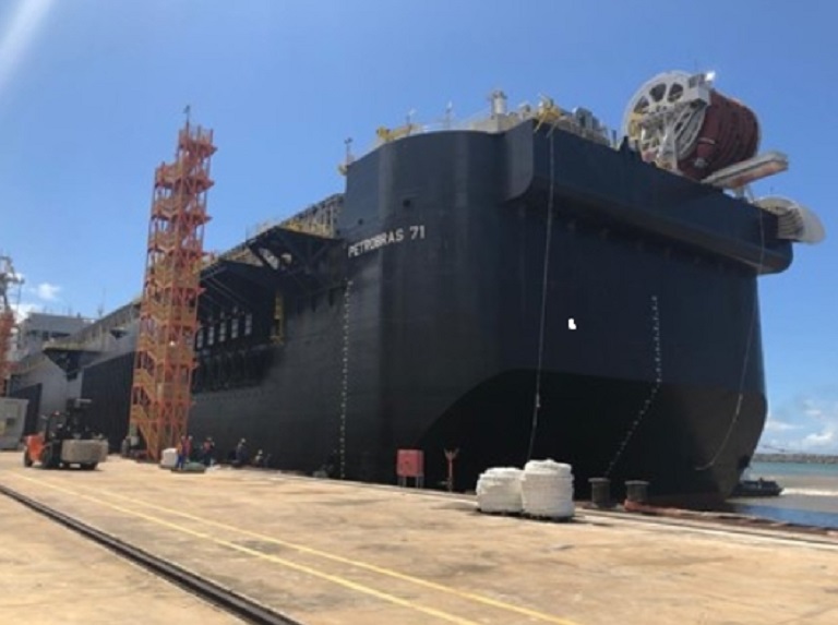 FPSO hull arrives in Brazil for module integration