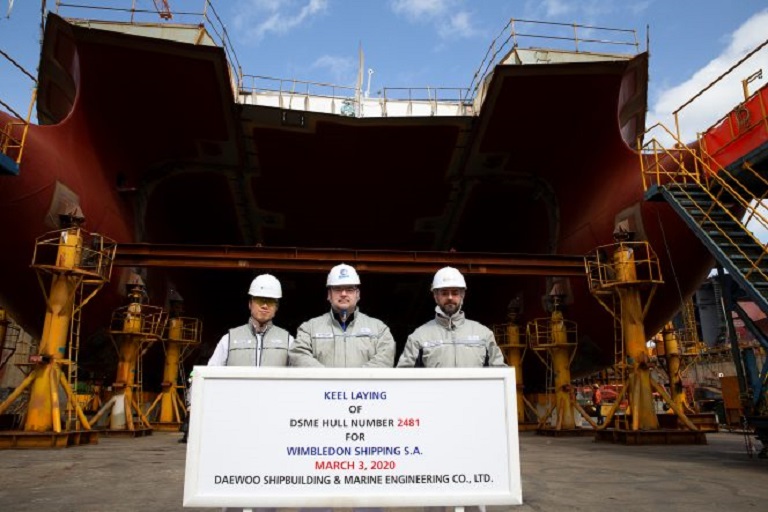 Minerva lays keel for its first LNG newbuild