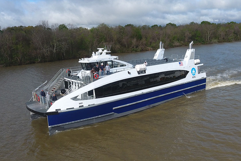 Low Emission Incat Crowther Ferries Delivered to NYC Ferry by Hornblower
