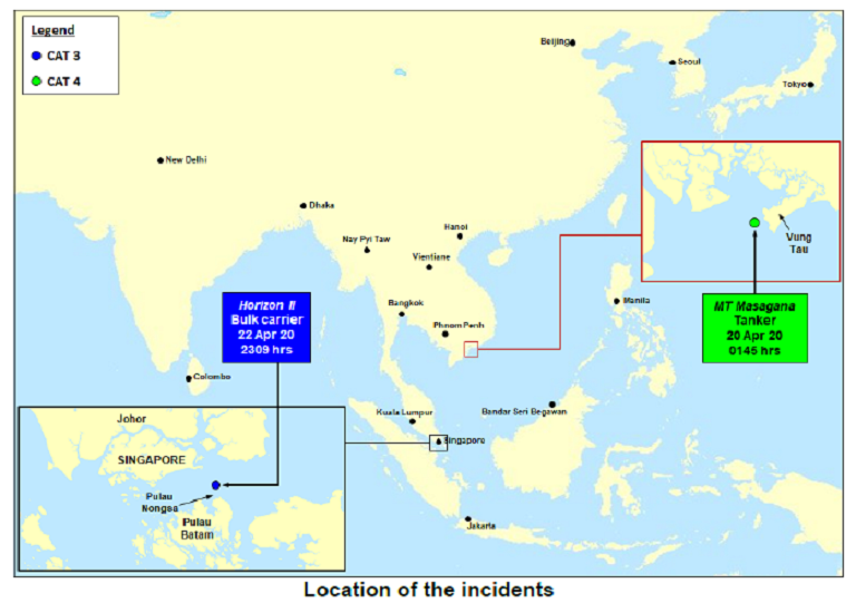 Two Incidents of Armed Robbery against Ships in Asia Reported to ReCAAP ISC during 21-27 Apr 2020