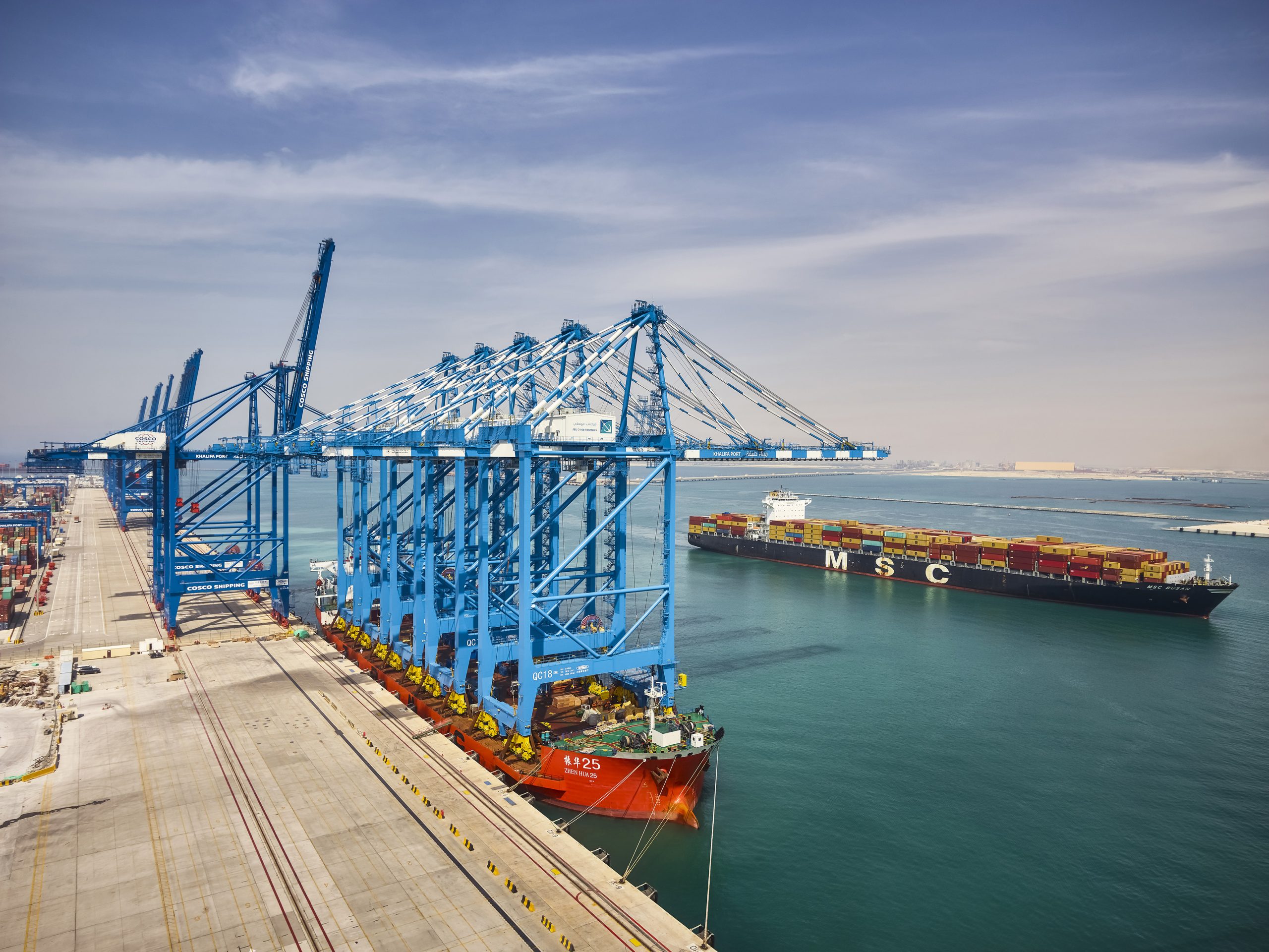 Abu Dhabi Terminals Receives 5 New Ship-To-Shore Cranes, Part of Expansion Plan to Double Capacity