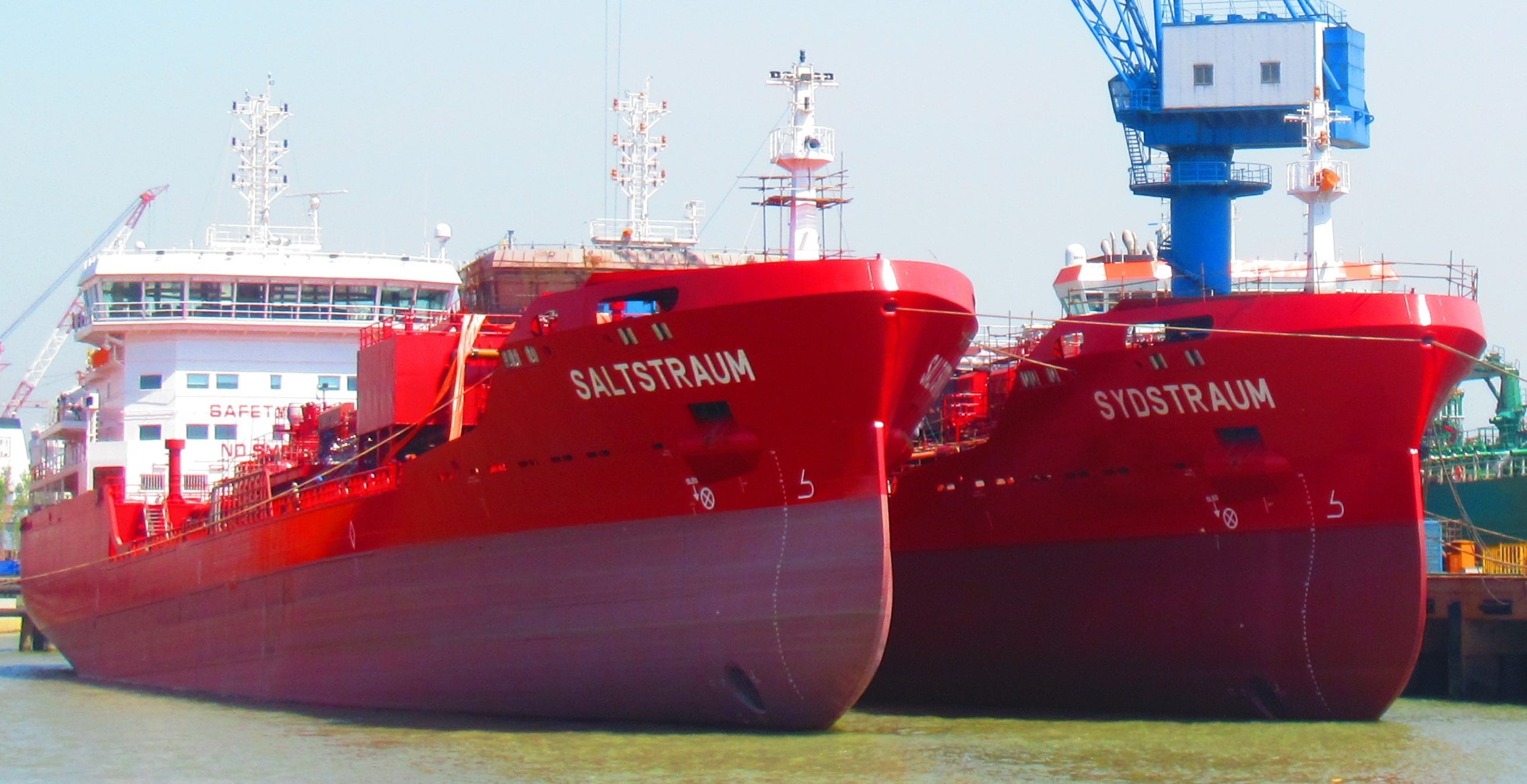 MT SALTSTRAUM Delivered; MT SYDSTRAUM on Sea Trial