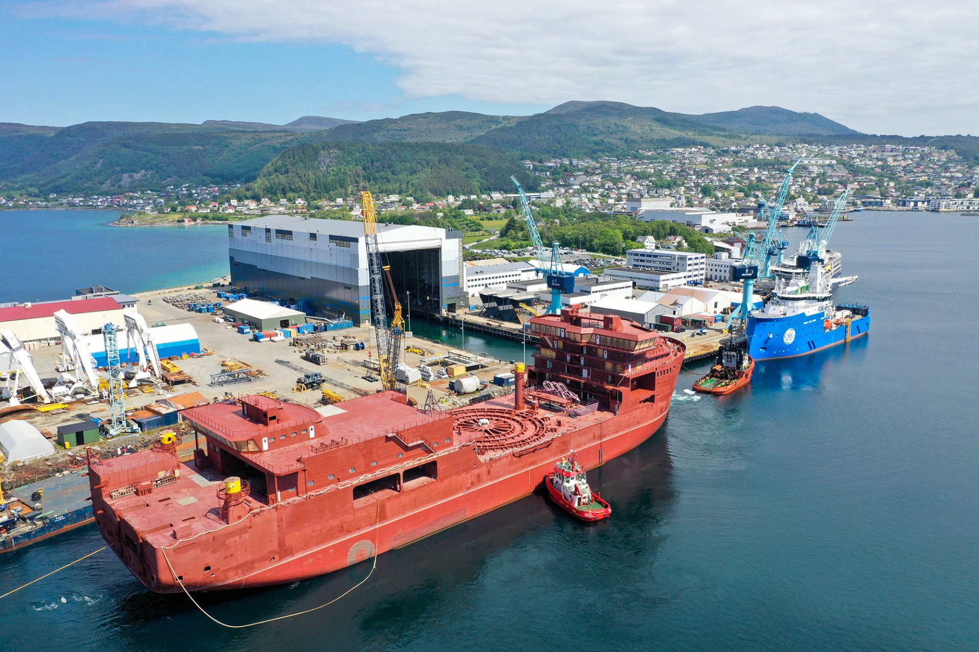 Outfitting of the Nexans Aurora Starts At Ulstein Verft