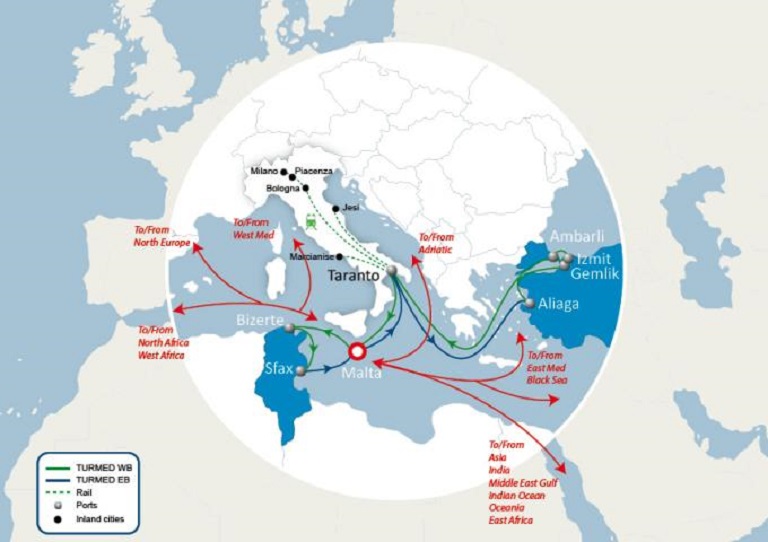 CMA CGM launches a new intermodal connection between Italy and Turkey via the Port of Taranto