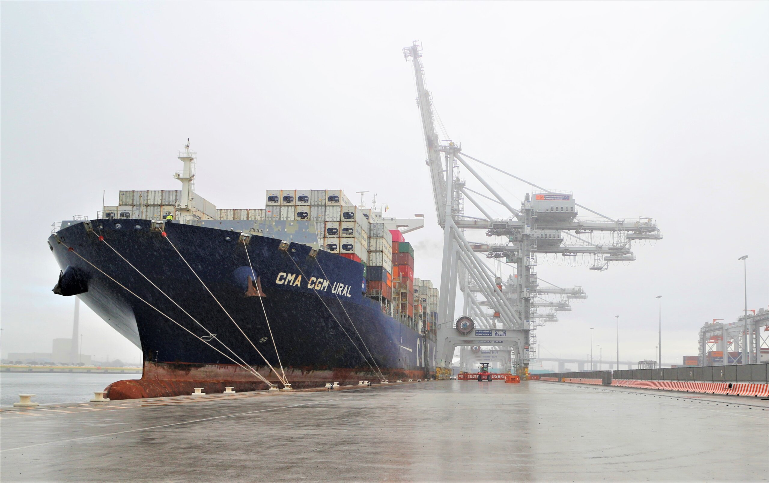 Port of Melbourne welcomes largest container capacity ship to dock in Melbourne