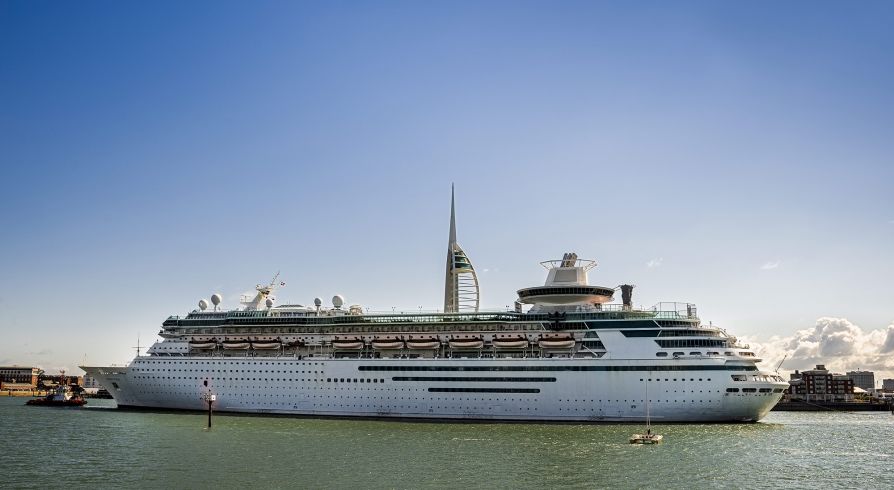 Largest Cruise Ship To Sail Into Portsmouth Marks Major Construction Milestone