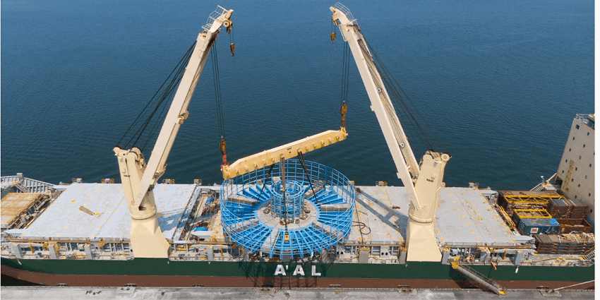 AAL Transports Giant Cable Carousel from Dubai to Taiwan for Offshore Clean Energy Project