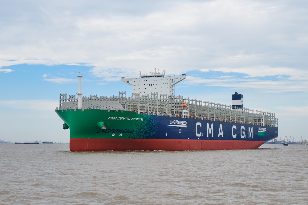 CMA CGM’s second LNG-powered giant nearing completion