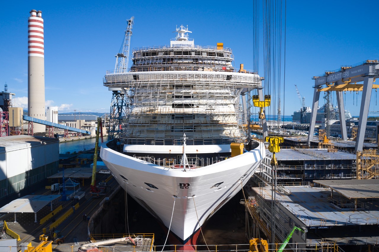 MSC Cruises and Fincantieri celebrate float out of MSC Seashore