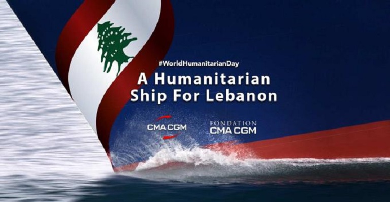 The CMA CGM Group launches “A Humanitarian Ship for Lebanon” campaign to ship emergency humanitarian aid