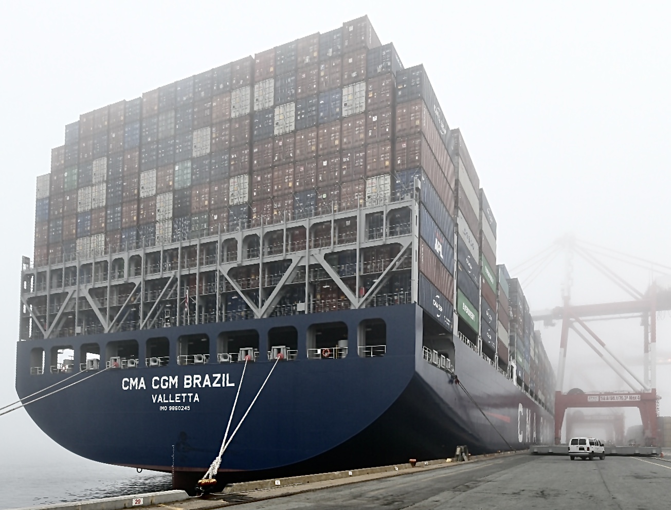 The Port of Halifax receives the largest container vessel to call at a Canadian port