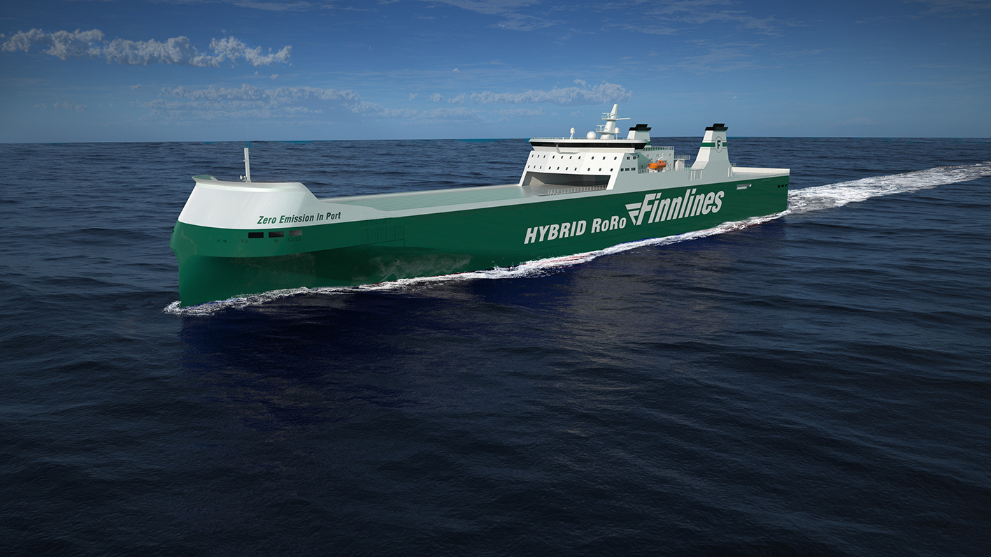 The construction of the second Finnlines hybrid ro-ro vessel started
